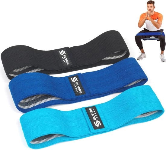 Set di Cinture di Resistenza per Allenamento delle Cosce e delle Fiancole - 3 pezzi | Fitness a Casa, Yoga, Pilates, Fisioterapia