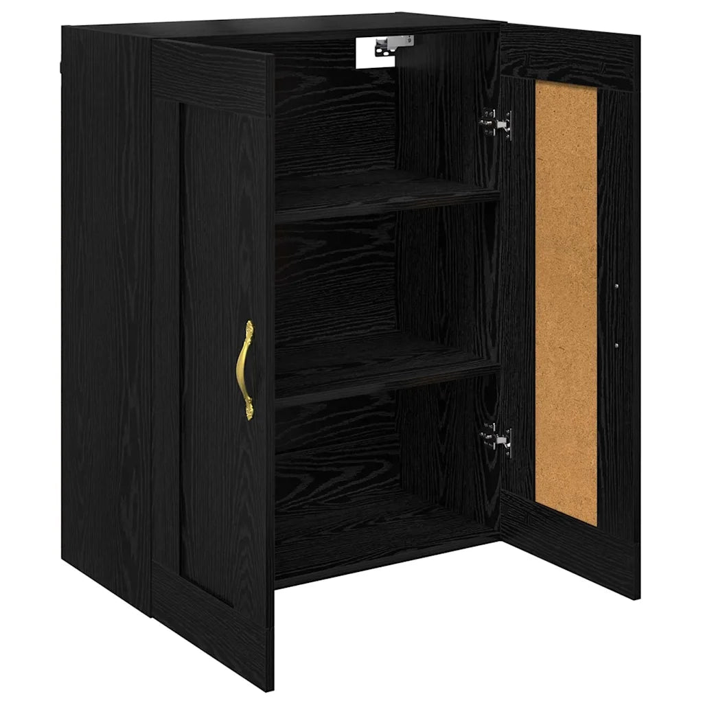 Pensile Rovere Nero 69,5 x 34 x 90 cm Legno multistrato