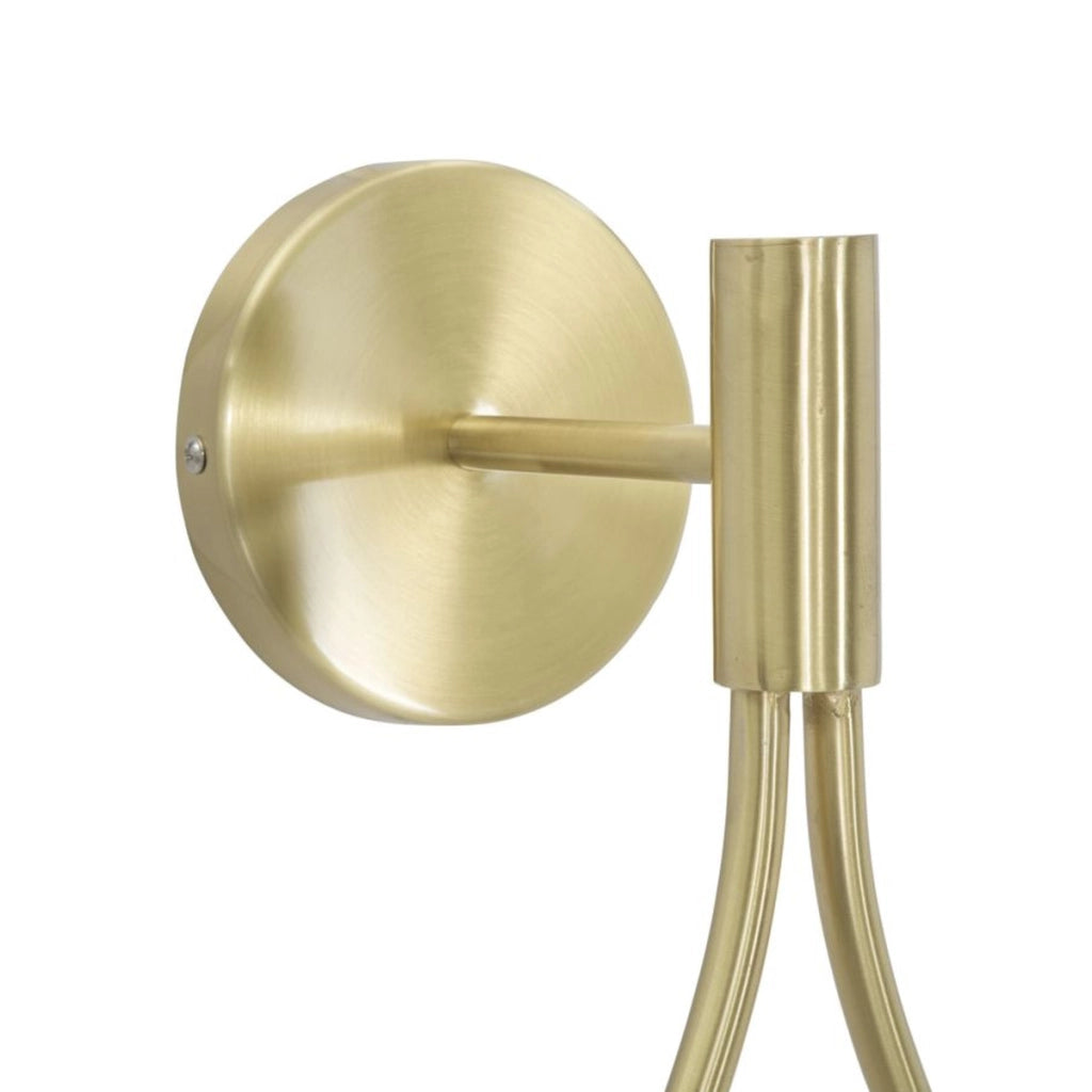 Lampada a Parete VKH52, Oro, Metallo, 24x20x52 cm