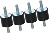 Isolatore di gomma 4 pezzi - Cinghia anti vibrazioni 30x25mm - Dampenedori di vibrazioni - Controllo del rumore - Sostituzione diretta - Materiale resistente - Dampenedore di vibrazioni