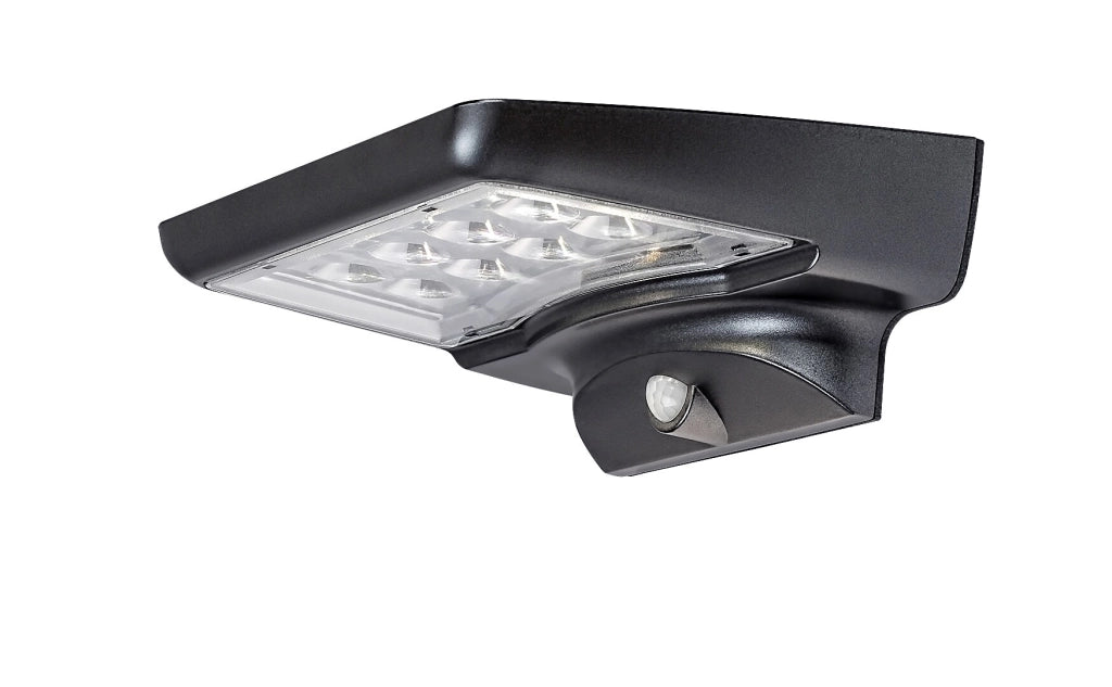 Applique solare LED 4W nera con sensore Moselle Rabalux