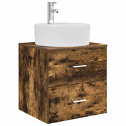 Mobile Lavabo | Armadio Lavabo da Parete Rovere Fumo 49,5 x 44,5 x 65 cm