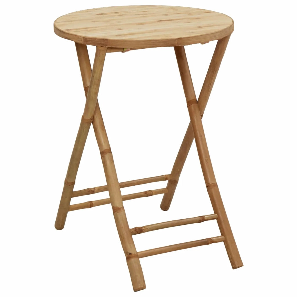 Set da pranzo da giardino pieghevole 3 pz Naturale Bambù 3468663