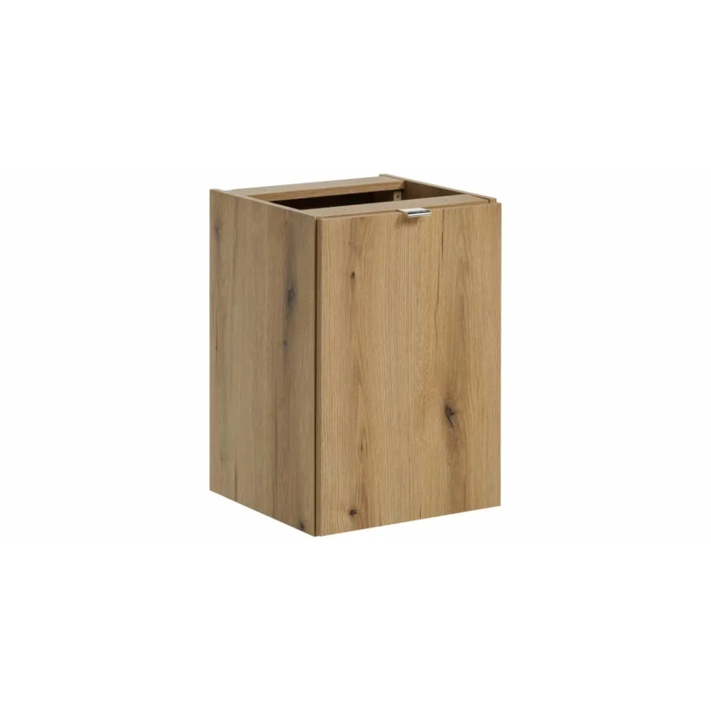 Mobile da bagno VANO - Cesto per la biancheria - Rovere - L40 × P39 × H57 cm - Da appendere