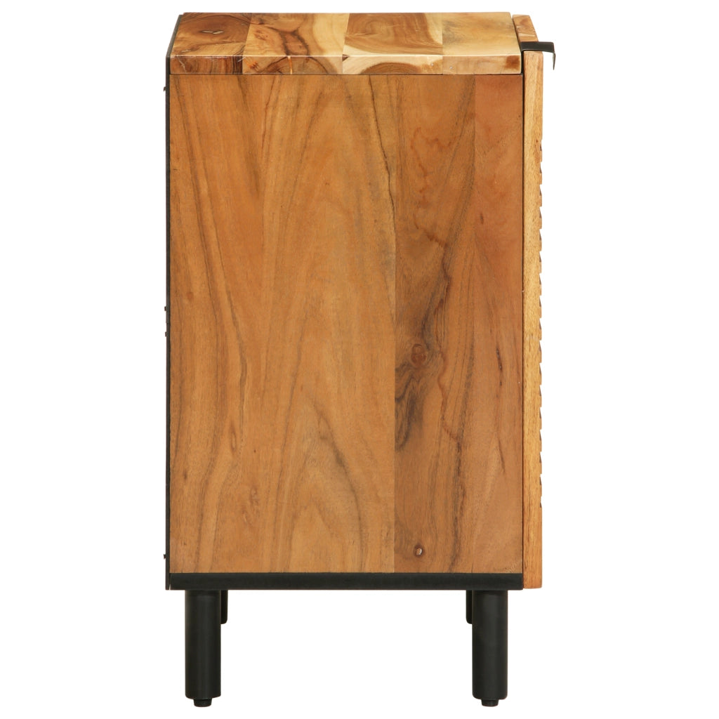 Armadio da bagno  38x33,5x58 cm in legno massello di acacia