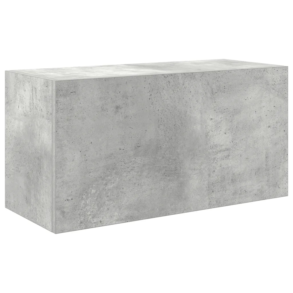 Mobiletto da bagno moderno a parete pratico contenitore 60 x 25 x 30 cm legno composito grigio cemento 02_0051254