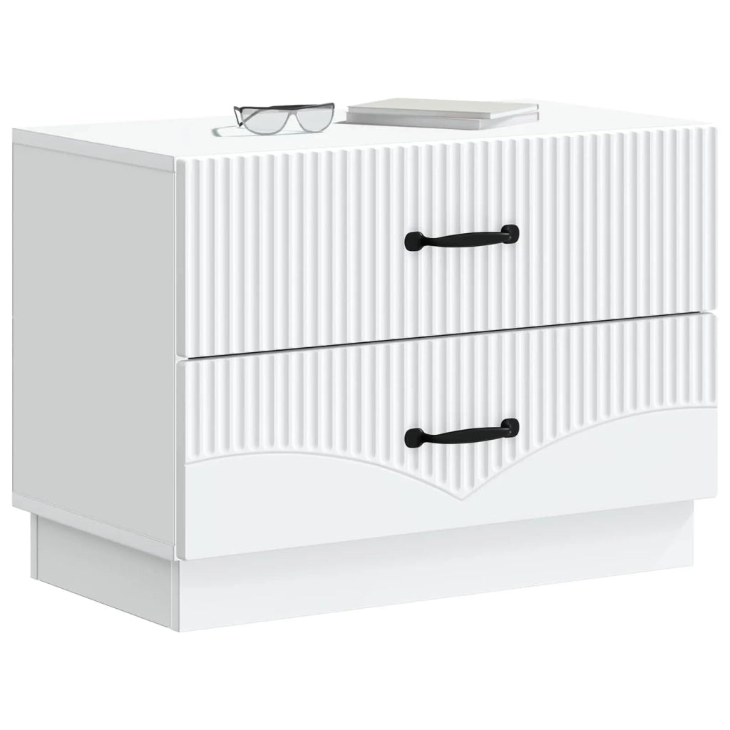 Armadio da Notte con cassetto Bianco 62 x 34,5 x 44,5 cm 895235