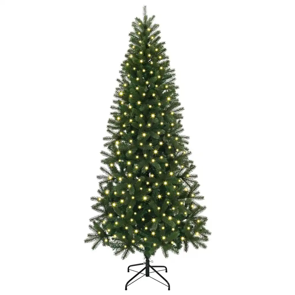 Albero di Natale artificiale con 300 LED Verde 240 cm PE e PVC 3397376