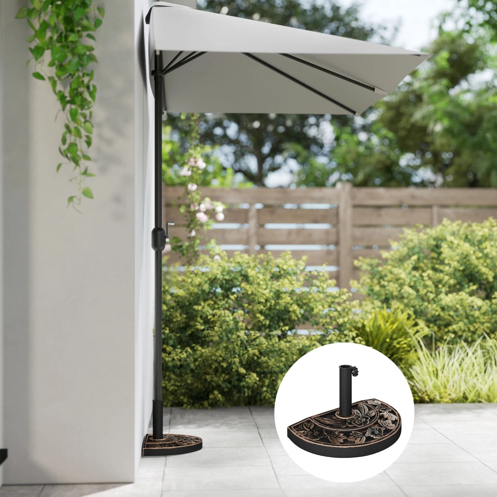 Supporto Parasol Semicircolare ¨C Zephmum ¨C Bronce 50x31x32 cm