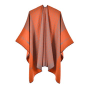 Mantella/scialle da donna in cashmere a quadri in stile retr¨°