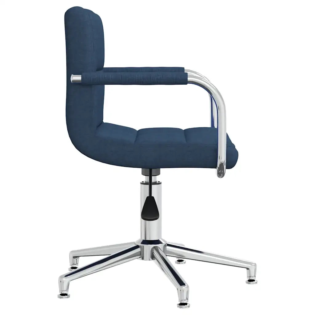 Sedia da Ufficio Girevole Blu in Tessuto 334733