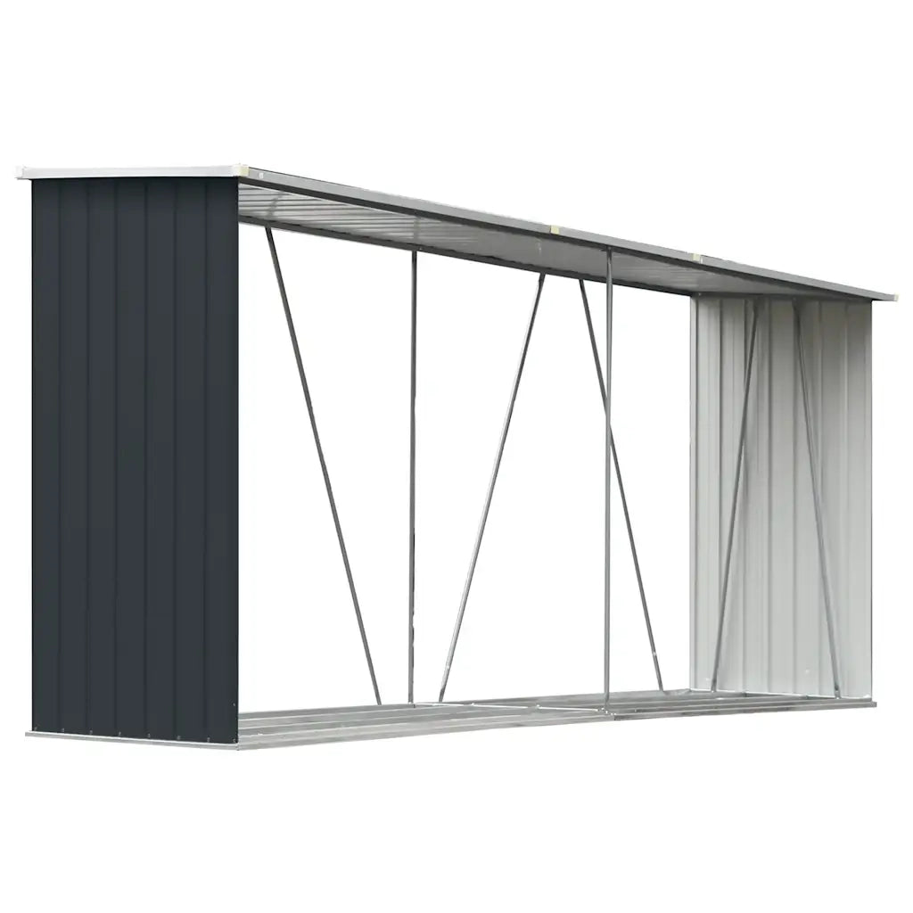 Capannone da Giardino in Acciaio Zincato 330x84x152cm Antracite CFW5208957