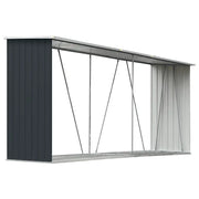 Capannone da Giardino in Acciaio Zincato 330x84x152cm Antracite CFW5208957