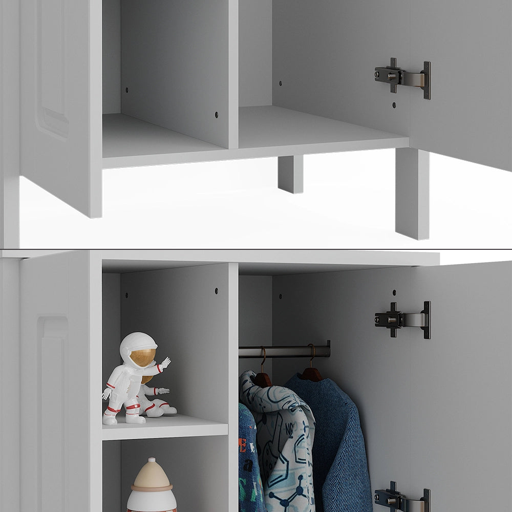 Vitalispa Guardaroba per bambini Bianco 70 x 120.6 cm