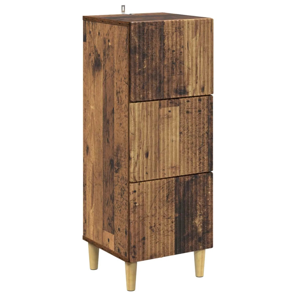 Mobile con Cassetti Legno antico 33 x 34,5 x 90 cm