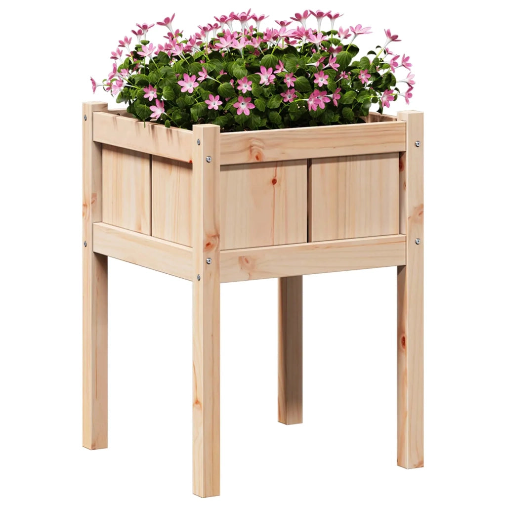 Fioriere | Cassetta per fiori | Vaso da giardino Natura 50 x 50 x 70 cm Pino massello