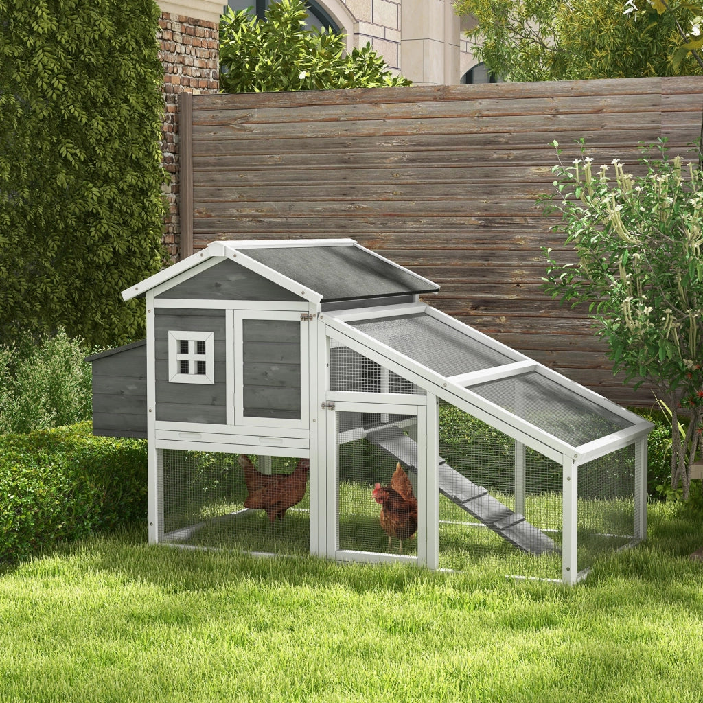 Pollaio Prefabbricato ¨C Zephmum ¨C Legno, Grigio, 178x95x100 cm