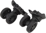 Set di ruote del bagagliaio 2 in 1 - 360 gradi girevoli - Kit di ricambio - ABS/Rubbero - Leggero - Facile da installare - Ruota del bagagliaio