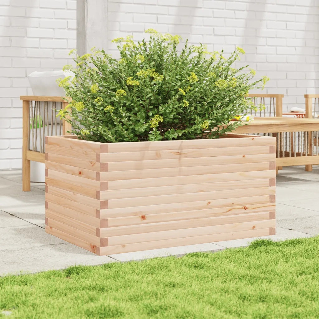 Fioriera da Giardino-Vaso da Esterno 90x60x46 cm in Legno Massello di Pino