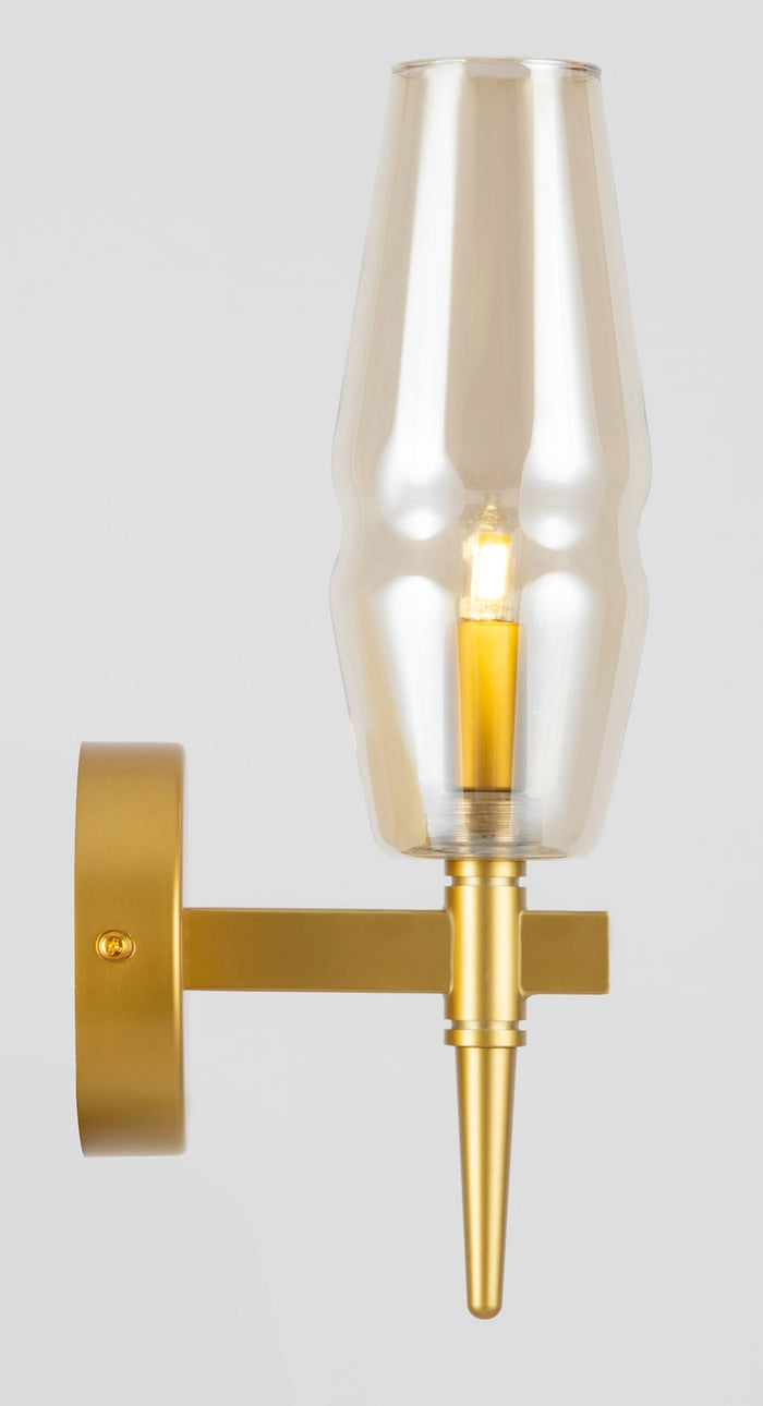 Lampada da parete House in Metallo Lita Opaco Oro