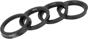 Raccordi per tubi in plastica - 4 pezzi - 67,1 mm a 54,1 mm - Nastro elastico per riduzione di vibrazioni di guida - Forma precisa per serraggio - Nastro a naaf per tubi