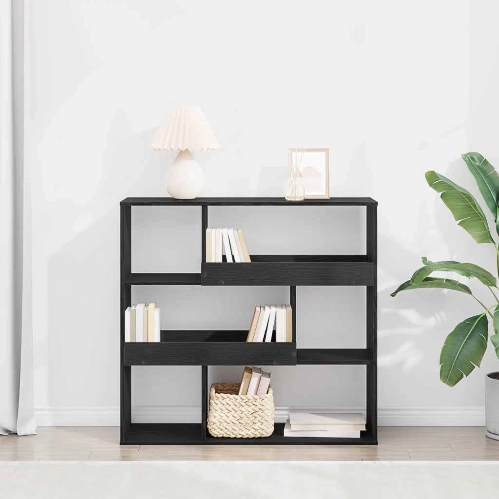Scaffale per Libri Rovere Nero 100 x 33 x 94,5 cm 8004695