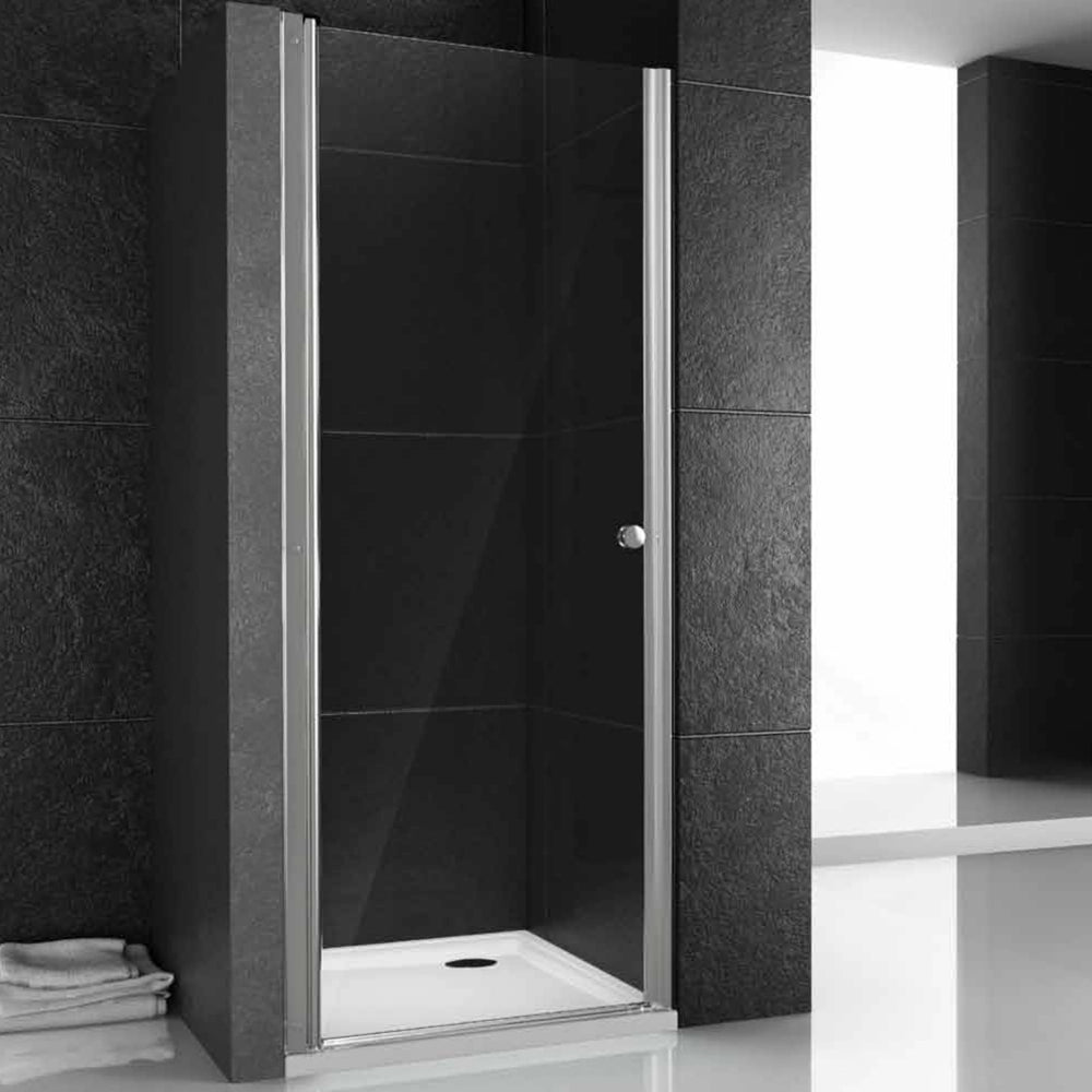 Porta doccia battente swing per nicchia cristallo temprato *** misure 97-100xh195 cm trasparente, confezione 1