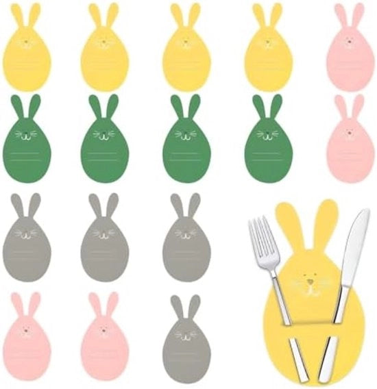 Set di tovaglioli di velluto per Pasqua con 4 colori per decorazione di tavola e decorazione di festa