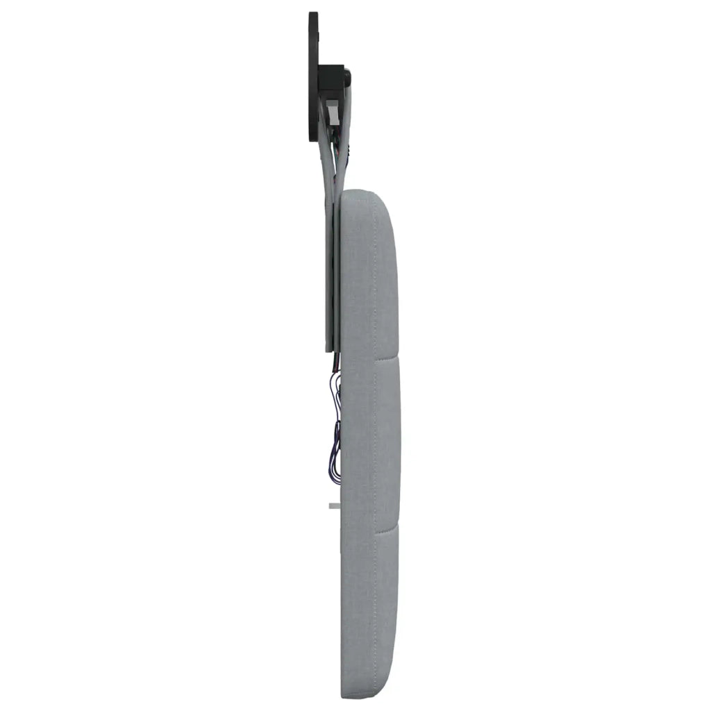 Testiera sospesa Con luce LED Grigio Chiaro Tessuto 3424450