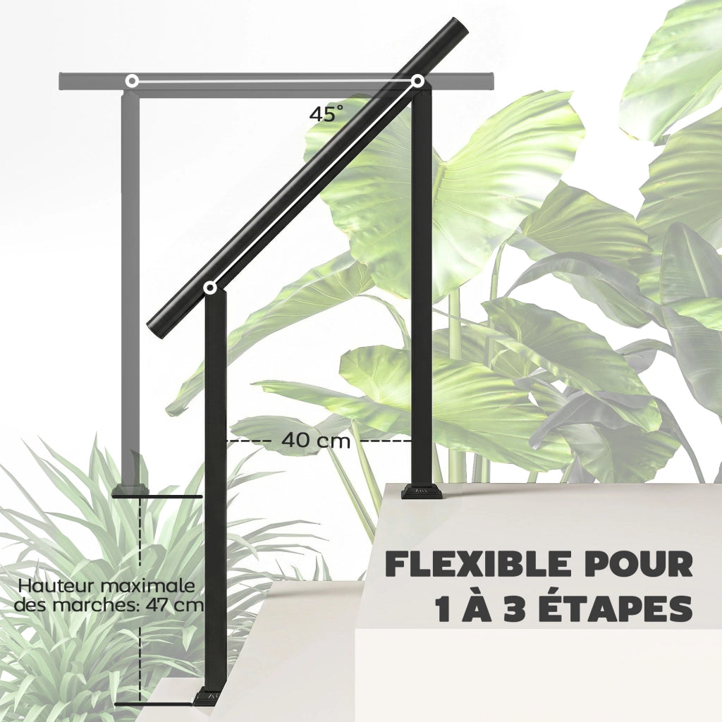Rampa Scala Esterna ¨C zephmum ¨C Metallo Nero 1-3 Gradini