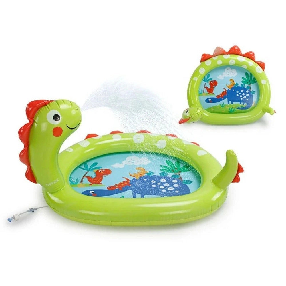 Trade Shop - Piscina Baby Gonfiabile Per Bambini Dinosauro 119 X 109 X 66cm 68lt Estate 58437 -