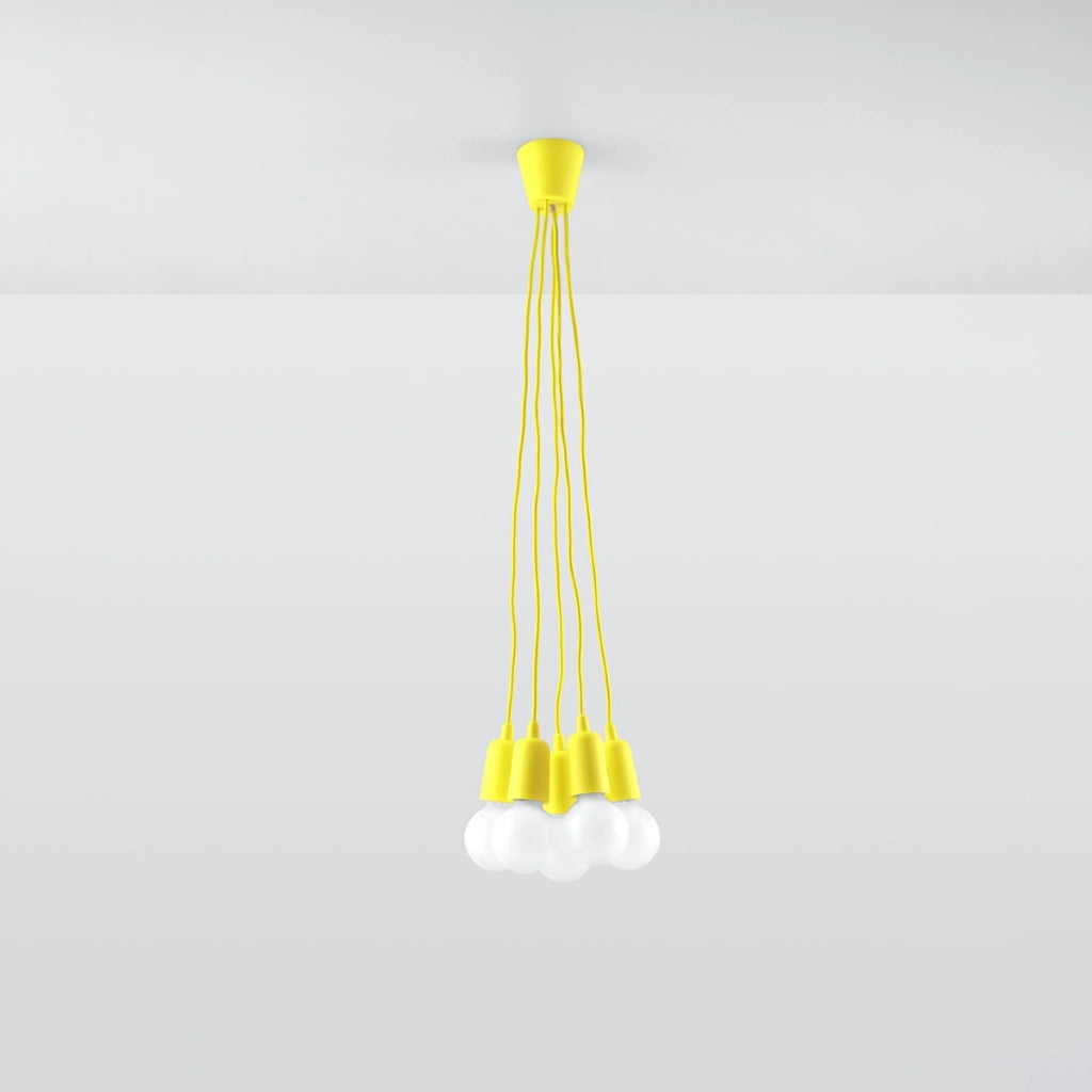 Lampada a sospensione DIEGO 5 giallo