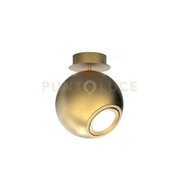 NEMO-PL OS Plafoniera 1 luce colore ottone spazzolato attacco GU10 lampadina inclusa