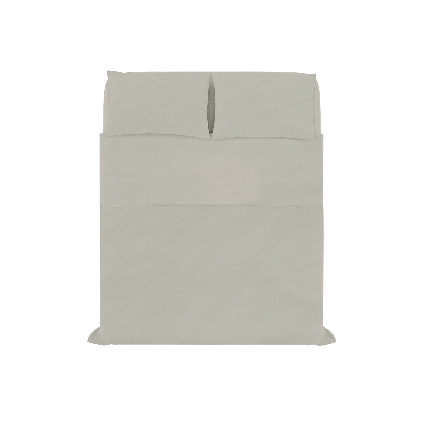 Set Lenzuola Matrimoniale Sopra Sotto e 2 Federe Linea Water Washed Sabbia