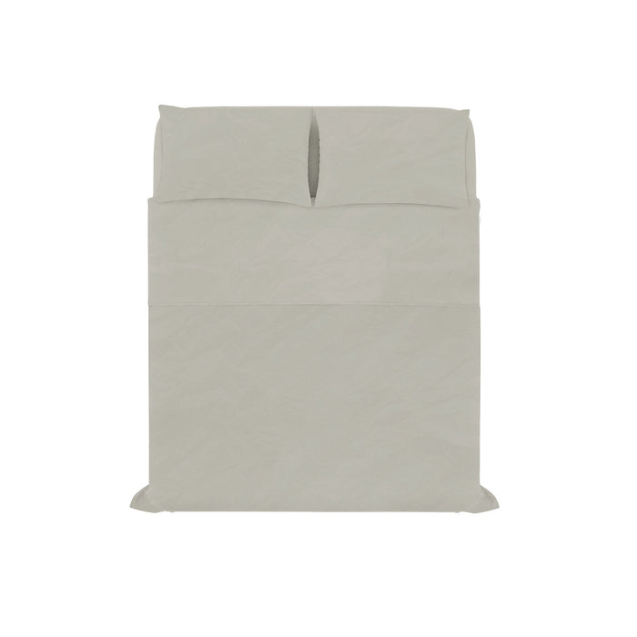 Set Lenzuola Matrimoniale Sopra Sotto e 2 Federe Linea Water Washed Sabbia