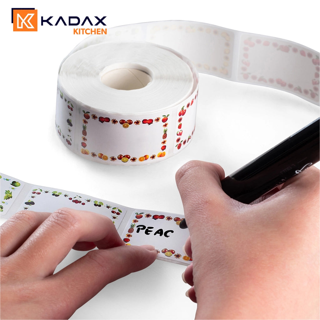 KADAX 500x Etichette autoadesive per barattoli, conserve, contenitori e prodotti