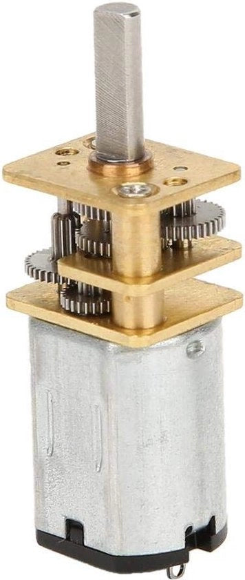Motore DC a corrente continua 3V con riduzione di coppia alta e denti metallici - 15 tpm.