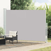 Tenda Laterale Retrattile per Patio 200x314 cm Grigia 313413