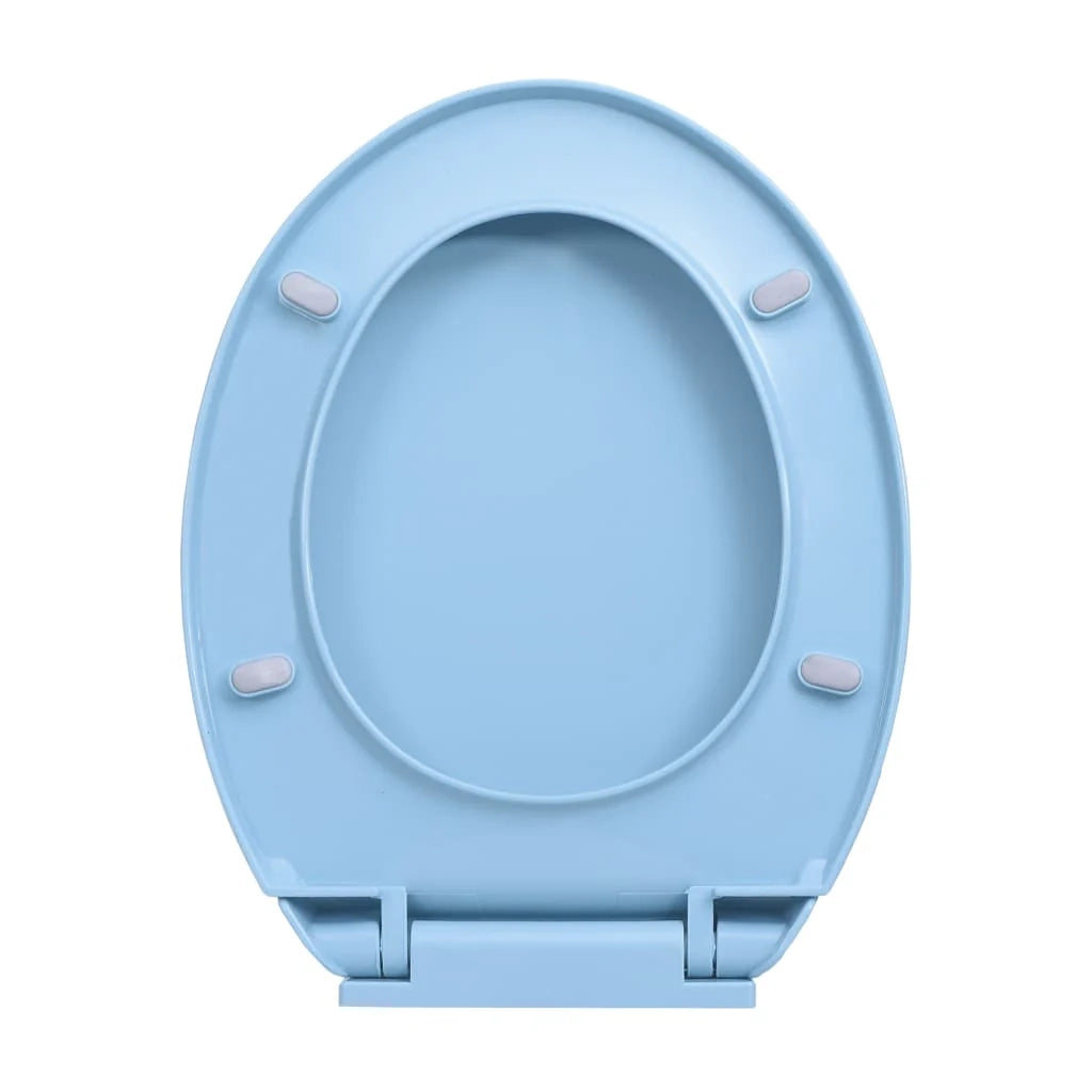 Sedile WC ovale blu con chiusura ammortizzata 02_0002923