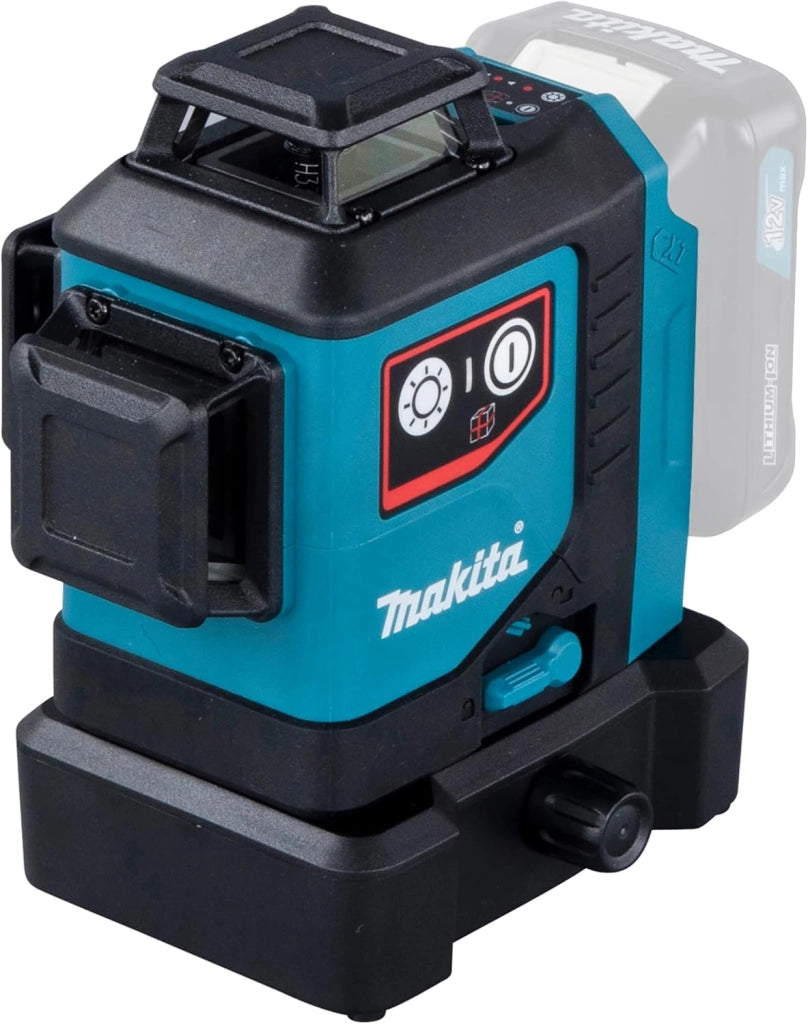 Makita SK700D 12V max CXT Lithium-Ion Cordless Self-Leveling 360° 3-Plane Red Laser, Class II, 635 nm, 2 mW, Tool Only