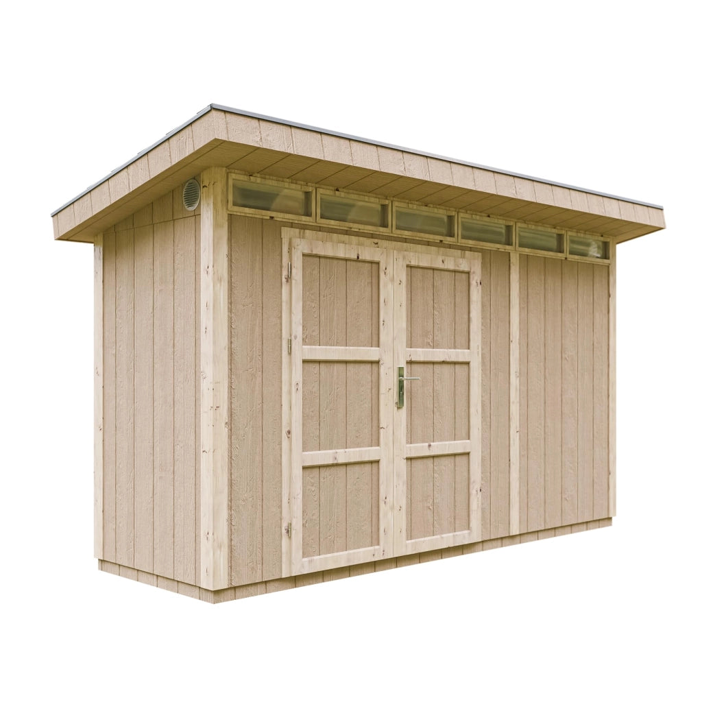 Casetta da Giardino di QUALIT? PREMIUM 4,3m?²-L161xW411cm - TIMBELA M902A-TUNDRA GREY