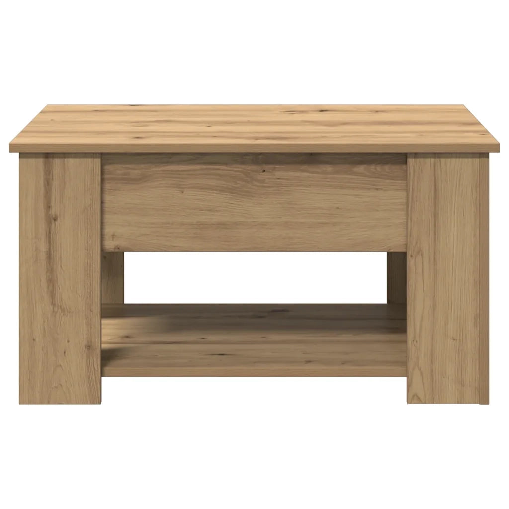 Tavolino da Salotto-Tavolino da soggiorno-Tavolo Rovere Artigianale 79x49x41 cm Truciolato