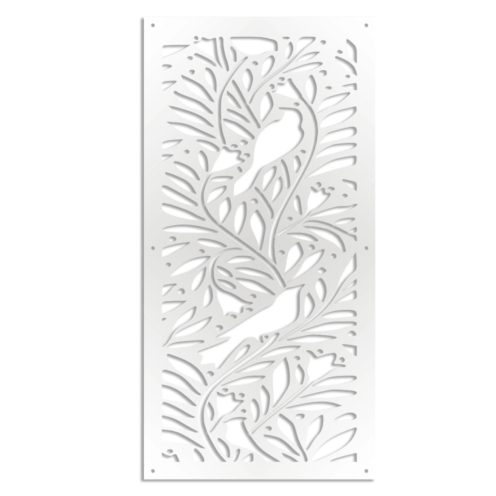 COLIBRI - Pannello in PVC traforato - Parasole Misura: 98x198 cm, Colore: bianco
