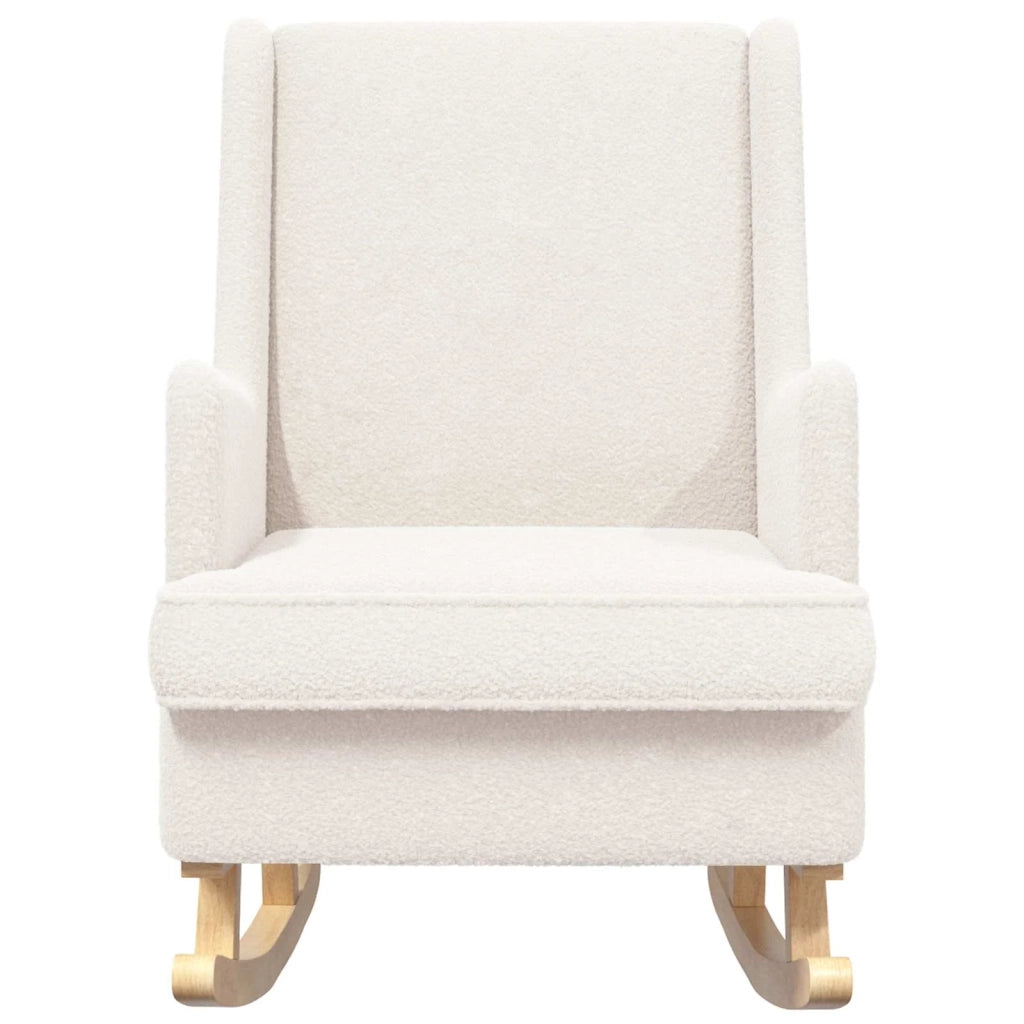 Sedia a dondolo Crema 62 x 80 x 85 cm Bouclé