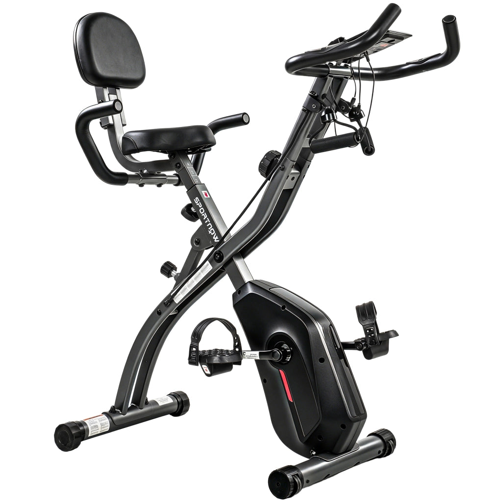 Cyclette Pieghevole 3-in-1 ¨C Xylo ¨C Resistenza Magnetica 8 Livelli, Display LCD, Bluetooth