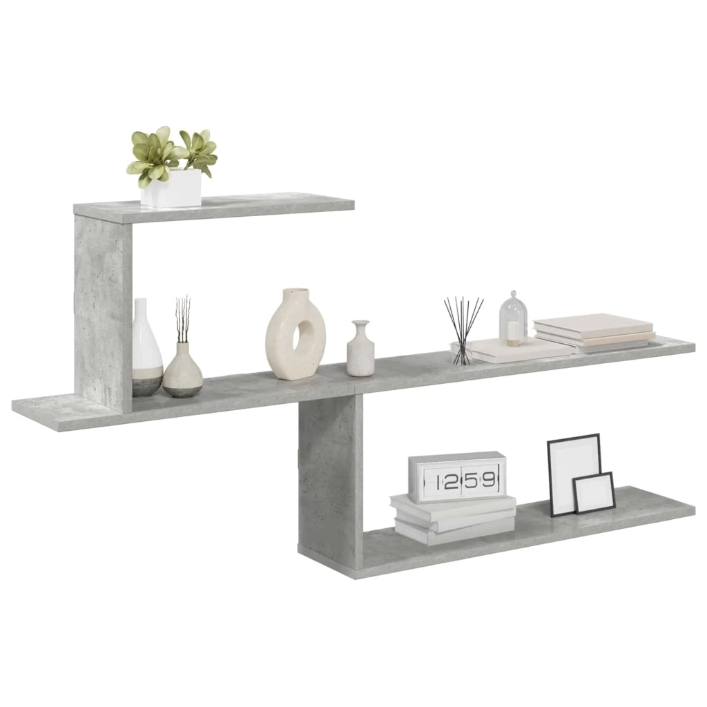 Scaffale da parete Grigio Cemento 122 x 18 x 60 cm 8012183