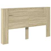 Testiera | Testata con Mobile e LED Sonoma 180 x 16,5 x 103,5 cm