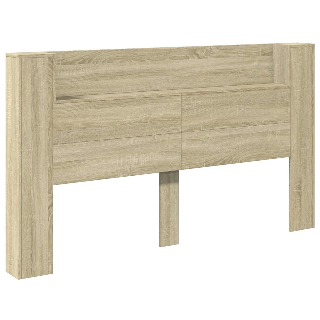 Testiera | Testata con Mobile e LED Sonoma 180 x 16,5 x 103,5 cm