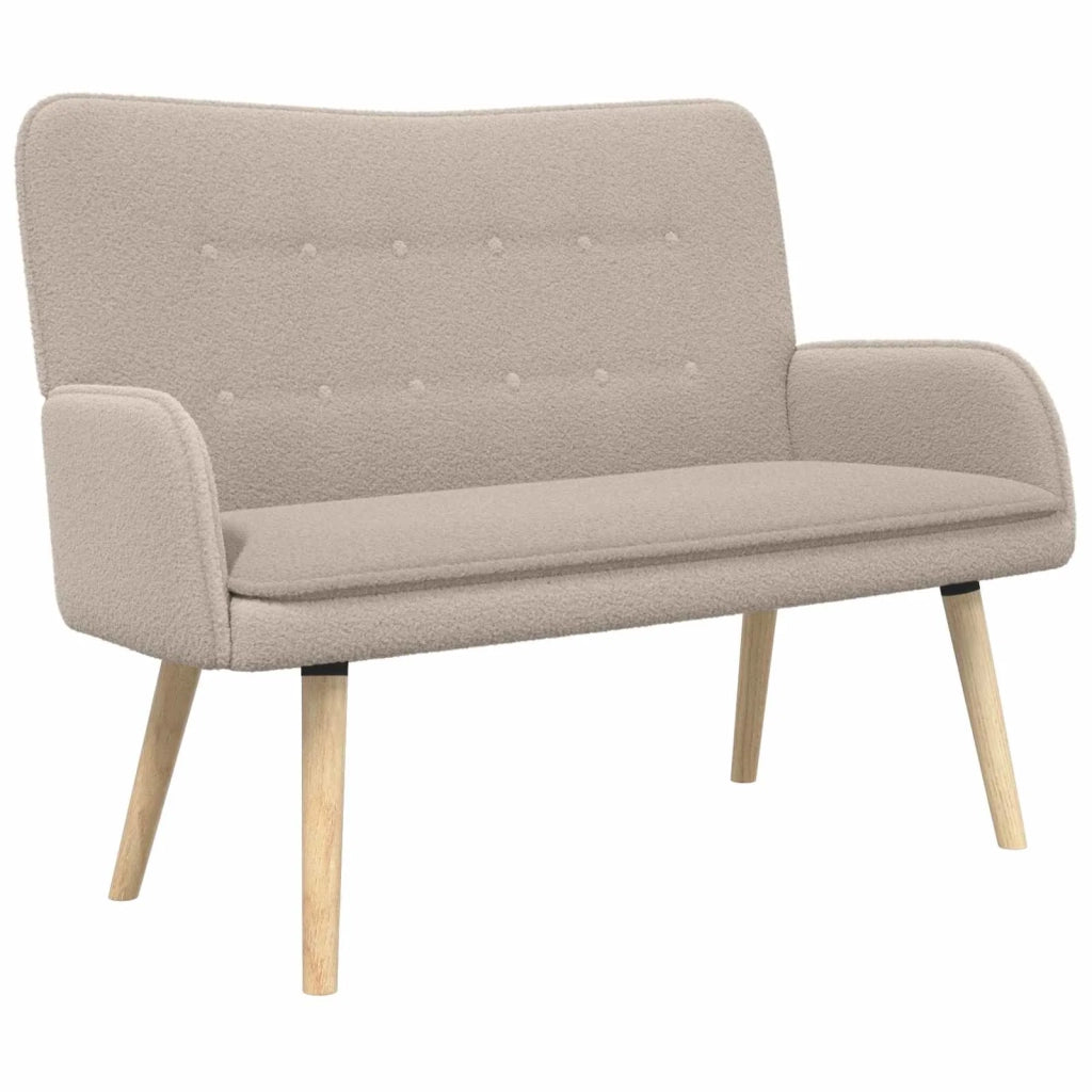 Divano a 2 Posti Grigio Chiaro 115 x 61 x 87 cm Bouclé 42028923