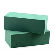 Trade Shop - Spugna Per Fiori 2pz Spugne Idrofila Verde 23x11cm Fioristi Composizione Floreali -